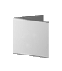 Trauerkarte Quadrat 105 x 105 mm 4-seiter 4/4 farbig + Sonderfarbe Silber