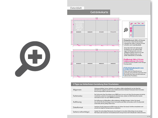 Product Bild getr__nkekarte__gefalzt_auf_din_a5__8-seiter_(wickelfalz)