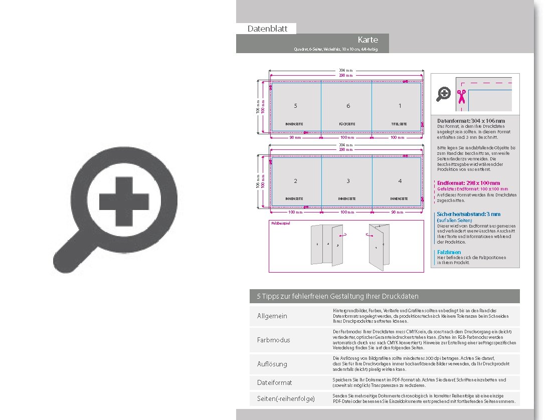 Product Bild trauerkarte__gefalzt_auf_quadrat_10_0_cm_x_10_0_cm__vertikaler_wickelfalz__6-seitig