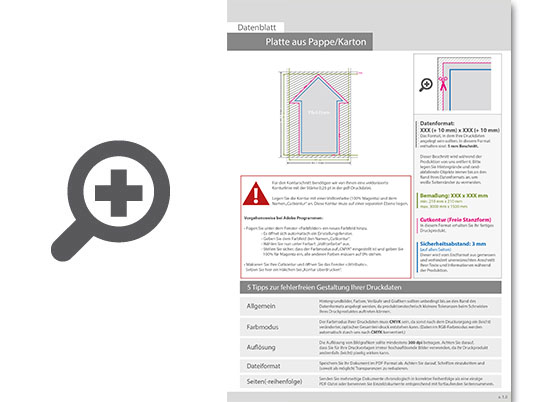 Product Bild karton_mit_wabenstruktur_in_pfeil-form_konturgefr__st___einseitig_4_0-farbig_bedruckt